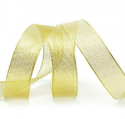 картинка Лента парчовая - Золото, 20 мм (22 м) от магазина Crumble-shop.ru