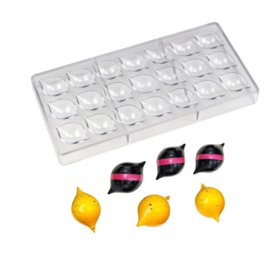 картинка Форма поликарбонатная - "Лимон", 21 ячейка от магазина Crumble-shop.ru