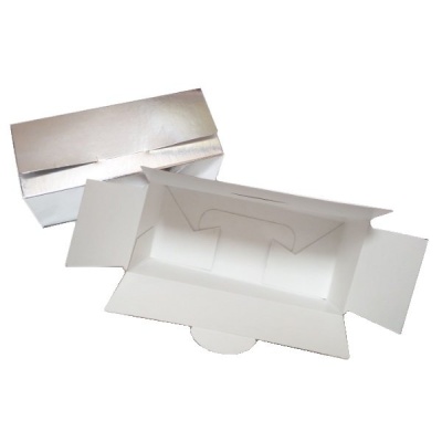 картинка Упаковка для конфет - Серебряная, 16*7*h6см. (SP 16*7*6) от магазина Crumble-shop.ru