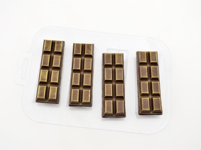 картинка Форма пластиковая для отливки шоколада - "Батончик 2x4" от магазина Crumble-shop.ru