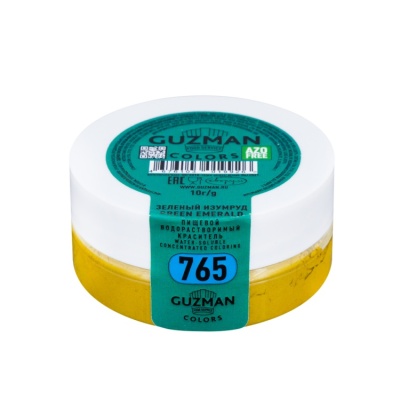 картинка Краситель "Guzman" водорастворимый - Зеленый изумруд (10 гр) от магазина Crumble-shop.ru
