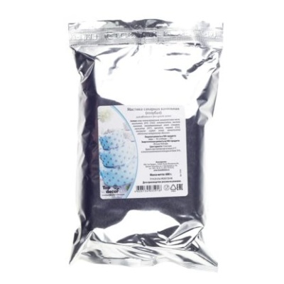 картинка Сахарная мастика ванильная "Топ-декор" - голубая, 0,6 кг от магазина Crumble-shop.ru