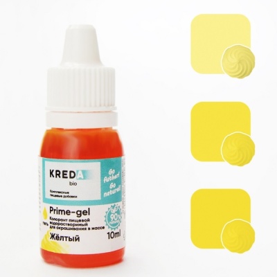 картинка Краситель "Kreda Prime-gel 04" гелевый - Желтый (10 гр) от магазина Crumble-shop.ru