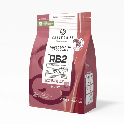 картинка Шоколад Callebaut - Ruby 47.3%, 2,5 кг от магазина Crumble-shop.ru