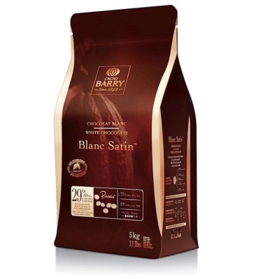 картинка Шоколад Cacao Barry "Blanc Satin" - белый шоколад карамель и ваниль, (уп 5 кг) от магазина Crumble-shop.ru