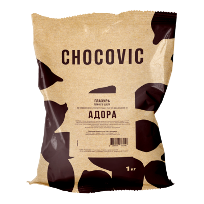 картинка Глазурь Chocovic темная АДОРА Легкоплавкие диски (уп 1 кг) от магазина Crumble-shop.ru