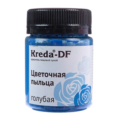 картинка Краситель "Kreda" сухой, цветочная пыльца - Голубая, 5 г. от магазина Crumble-shop.ru