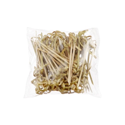 картинка Шпажка-Пика "Узелок" бамбук 11 см (100шт) от магазина Crumble-shop.ru