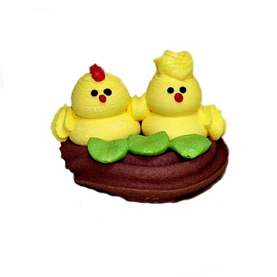 картинка Сахарная фигурка - "Цыпленок в гнезде" 1 шт от магазина Crumble-shop.ru