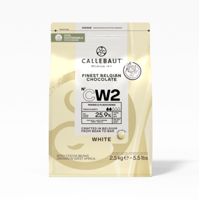 картинка Шоколад Callebaut - Белый, 25.9%, 2,5 кг от магазина Crumble-shop.ru