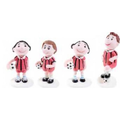 картинка Сахарная фигурка - "Футболист в красной форме" (25544/p) от магазина Crumble-shop.ru