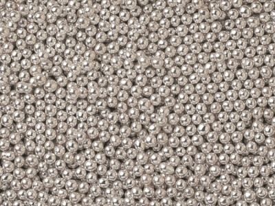 картинка Сахарные бусинки - Серебряные, 5мм. 1 кг. от магазина Crumble-shop.ru