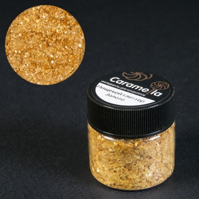 картинка Глиттер Caramella - "Золото", 10 гр от магазина Crumble-shop.ru