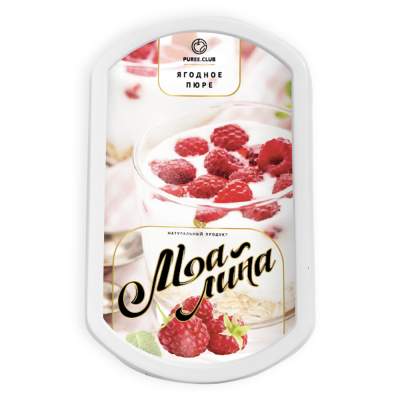 картинка Фруктовое пюре "Puree.Club" - Малина (250 гр) от магазина Crumble-shop.ru