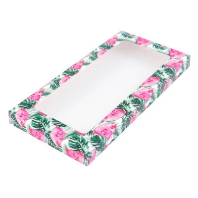 картинка Коробка для шоколадной плитки 180*90*14 (арбузы) от магазина Crumble-shop.ru