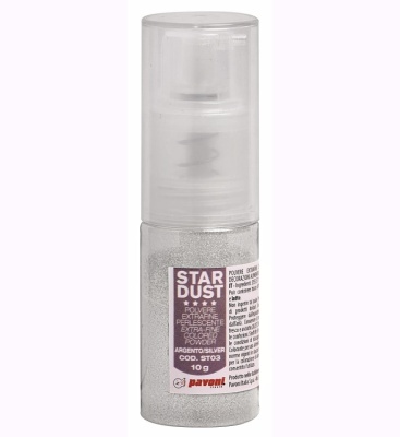 картинка Краситель порошк.с дозатором - "Серебро" (флакон 10 г.) от магазина Crumble-shop.ru