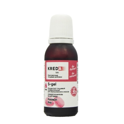 картинка Краситель "Kreda Bio" гелевый - Розовый (20 гр) от магазина Crumble-shop.ru