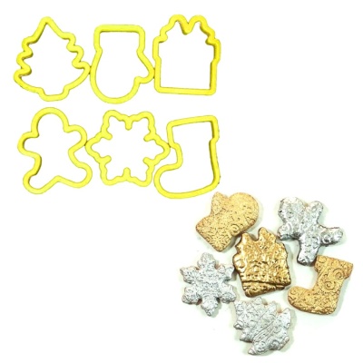 картинка Набор пластиковых вырубок - "Новогодний 2" от магазина Crumble-shop.ru