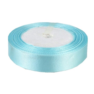 картинка Лента атласная - Голубая, 20 мм (30 м) от магазина Crumble-shop.ru