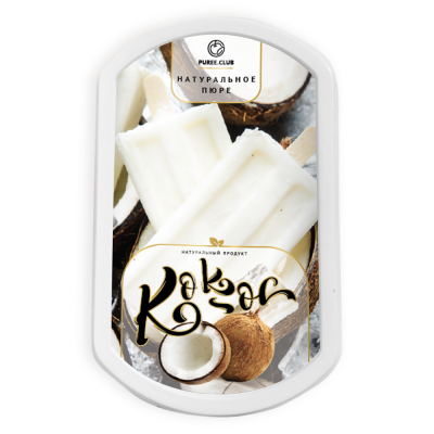 картинка Фруктовое пюре "Puree.Club" - Кокос (250 гр) от магазина Crumble-shop.ru