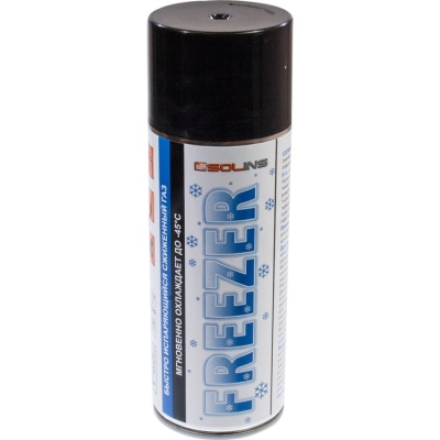 Аэрозоль "Freezer" (быстроиспаряющийся газ для охлаждения до -45), 400 мл от магазина Crumble-shop.ru картинка Аэрозоль "Freezer" (быстроиспаряющийся газ для охлаждения до -45), 400 мл от магазина Crumble-shop.ru