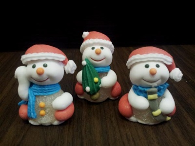 картинка Сахарная фигурка - "Снеговик" (14331/p) от магазина Crumble-shop.ru