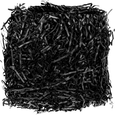 картинка Бумажный наполнитель - Черный (уп. 100 гр) от магазина Crumble-shop.ru