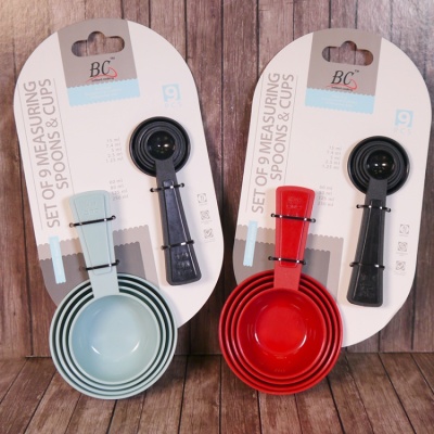 картинка Набор мерных ложек Цветные 9 шт, 1,2-250 мл от магазина Crumble-shop.ru