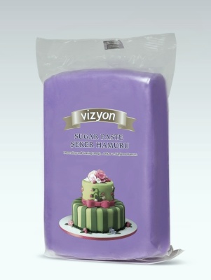 картинка Сахарная Мастика "Vizyon" - Фиолетовая, 1кг. (SPO*V) от магазина Crumble-shop.ru