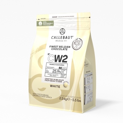 картинка Шоколад Callebaut - Белый, 25.9% (2,5 кг) (CW2-RT-U71) от магазина Crumble-shop.ru