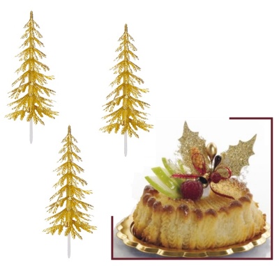 картинка Пластиковая фигурка - "Ель золотая" (14409/p) от магазина Crumble-shop.ru