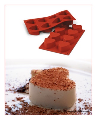 картинка Форма для выпечки SiliconFlex - "Сердце" (SF 040) от магазина Crumble-shop.ru