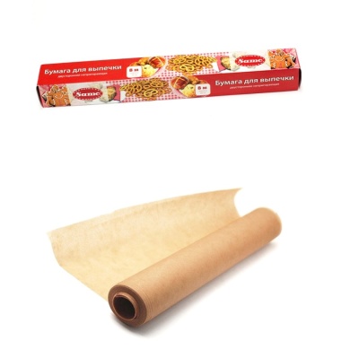 картинка Пергамент "Samo" коричневый в ролике, 8м*38см от магазина Crumble-shop.ru