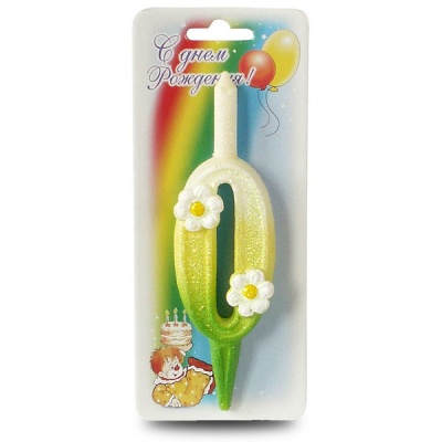 картинка Свечи для торта «Happy Birthday», 6шт, 10,5см, серебряный металлик от магазина Crumble-shop.ru