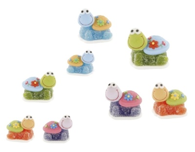 картинка Сахарная фигурка - "Черепашки с цветами" (24768/p) от магазина Crumble-shop.ru