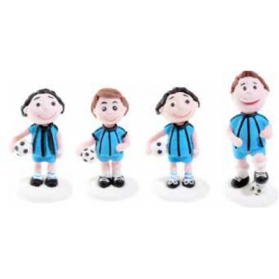 картинка Сахарная фигурка - "Футболист в синей форме" (25542/p) от магазина Crumble-shop.ru