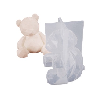 картинка Молд силиконовый 3D - "Геометрический мишка" от магазина Crumble-shop.ru