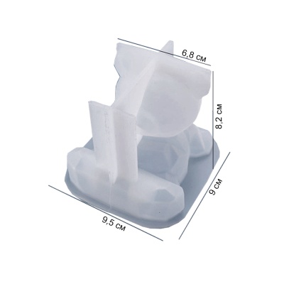 Молд силиконовый 3D - "Геометрический мишка большой" от магазина Crumble-shop.ru картинка Молд силиконовый 3D - "Геометрический мишка большой" от магазина Crumble-shop.ru