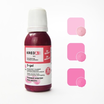 картинка Краситель "Kreda Bio" гелевый - Розовый электро (20 гр) от магазина Crumble-shop.ru