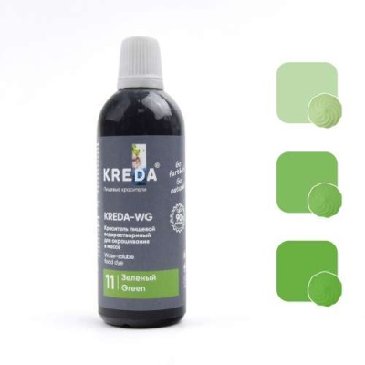 картинка Краситель "Kreda-WG" водорастворимый - Зеленый (100 гр) от магазина Crumble-shop.ru