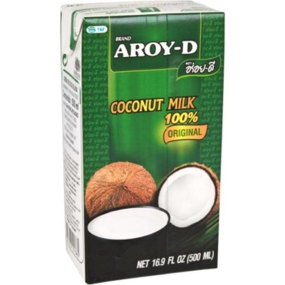 картинка Кокосовое молоко AROY-D, Tetra Pak, 500 мл от магазина Crumble-shop.ru