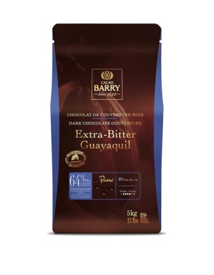 картинка Шоколад Cacao Barry "Extra bitter Guayaquil" - горький шоколад, (уп 5 кг) от магазина Crumble-shop.ru