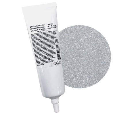 картинка Краситель пищевой "Топ-Декор" жидкий - Серебряный (100 гр) от магазина Crumble-shop.ru