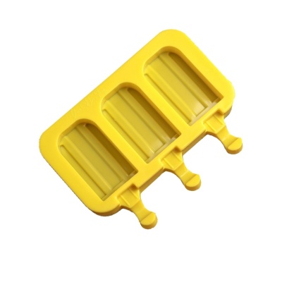 картинка Форма силиконовая для мороженого - "Эскимо макси" 3 ячейки, 37*68 мм от магазина Crumble-shop.ru