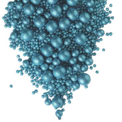 картинка Драже рисовое в глазури - "Блеск голубой", 1 кг от магазина Crumble-shop.ru