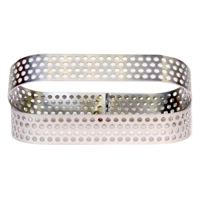 картинка Форма металлическая перфорированная овал 13*3, h2 см от магазина Crumble-shop.ru