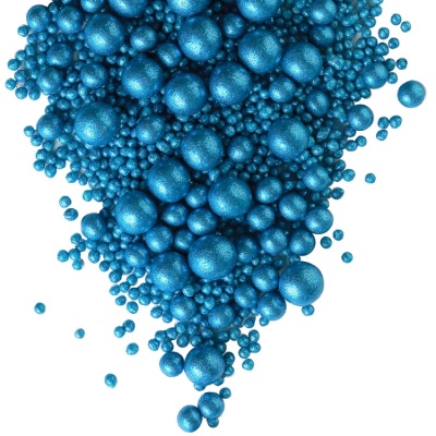 картинка Драже рисовое в глазури - "Блеск синий", 50 гр от магазина Crumble-shop.ru