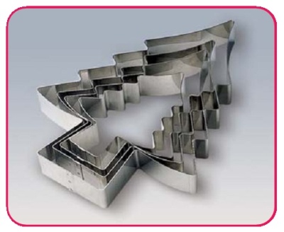 картинка Металлическая форма - Ель, 30см. (14H4x30) от магазина Crumble-shop.ru