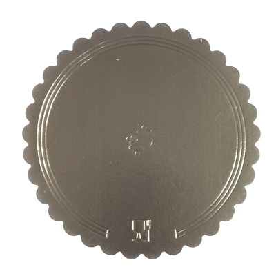 картинка Подложки картонные золото/черный (3,5 мм) d280, 10 шт от магазина Crumble-shop.ru