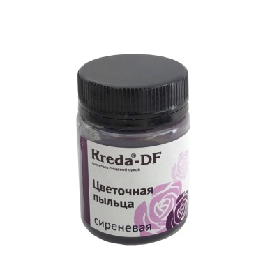 картинка Краситель "Kreda" сухой, цветочная пыльца - Сиреневая, 5 г. от магазина Crumble-shop.ru